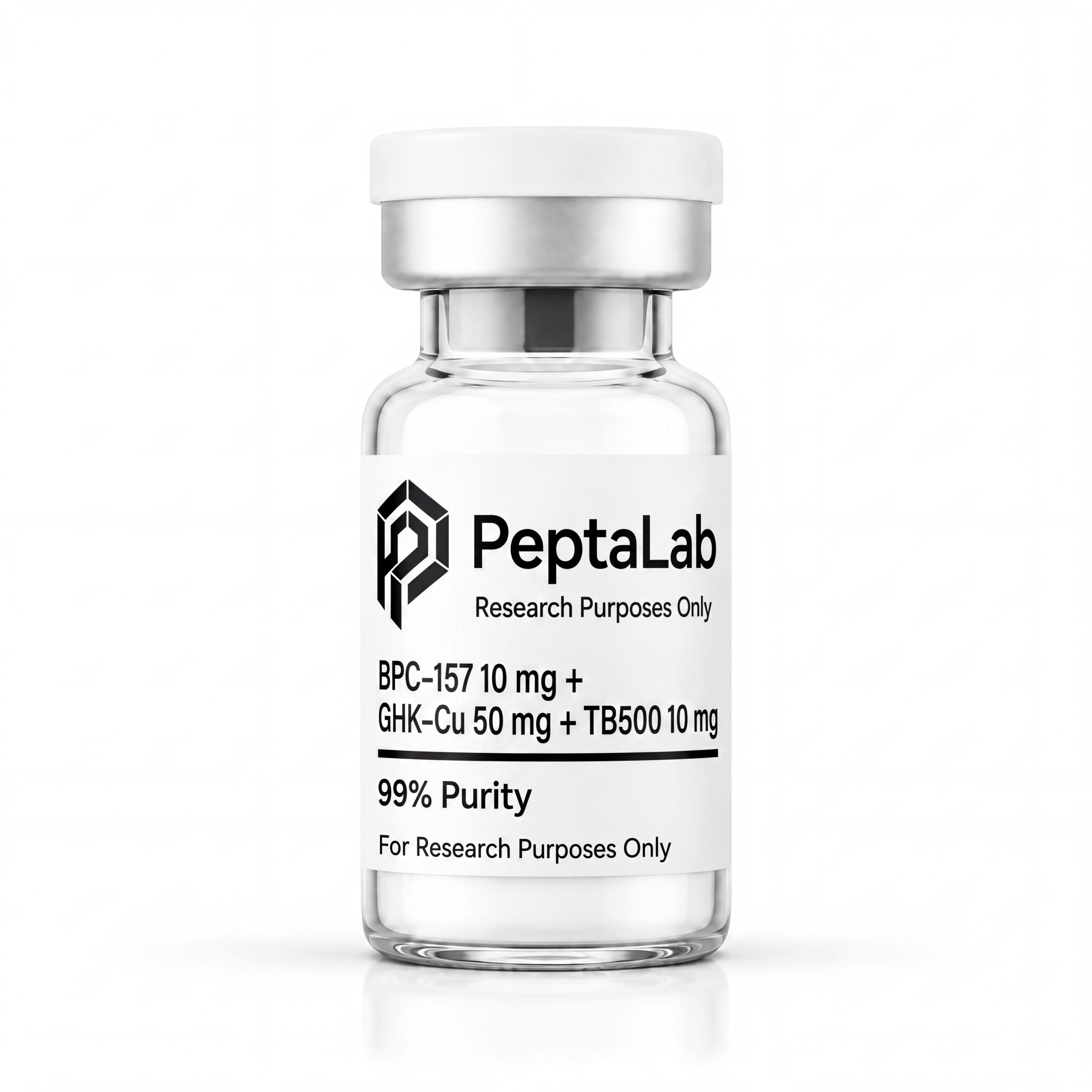 bpc-157-hgk-cu-50mg-tb500-10mg GLOW70 – Усилена формула за подмладяване (BPC-157 10 mg + GHK-Cu 50 mg + TB500 10 mg) - Image 1